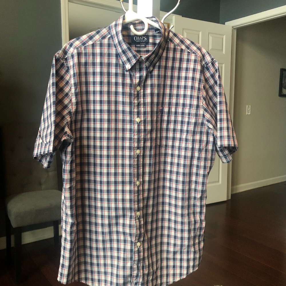 Chaps Men's Short Sleeve Button Down (XL)